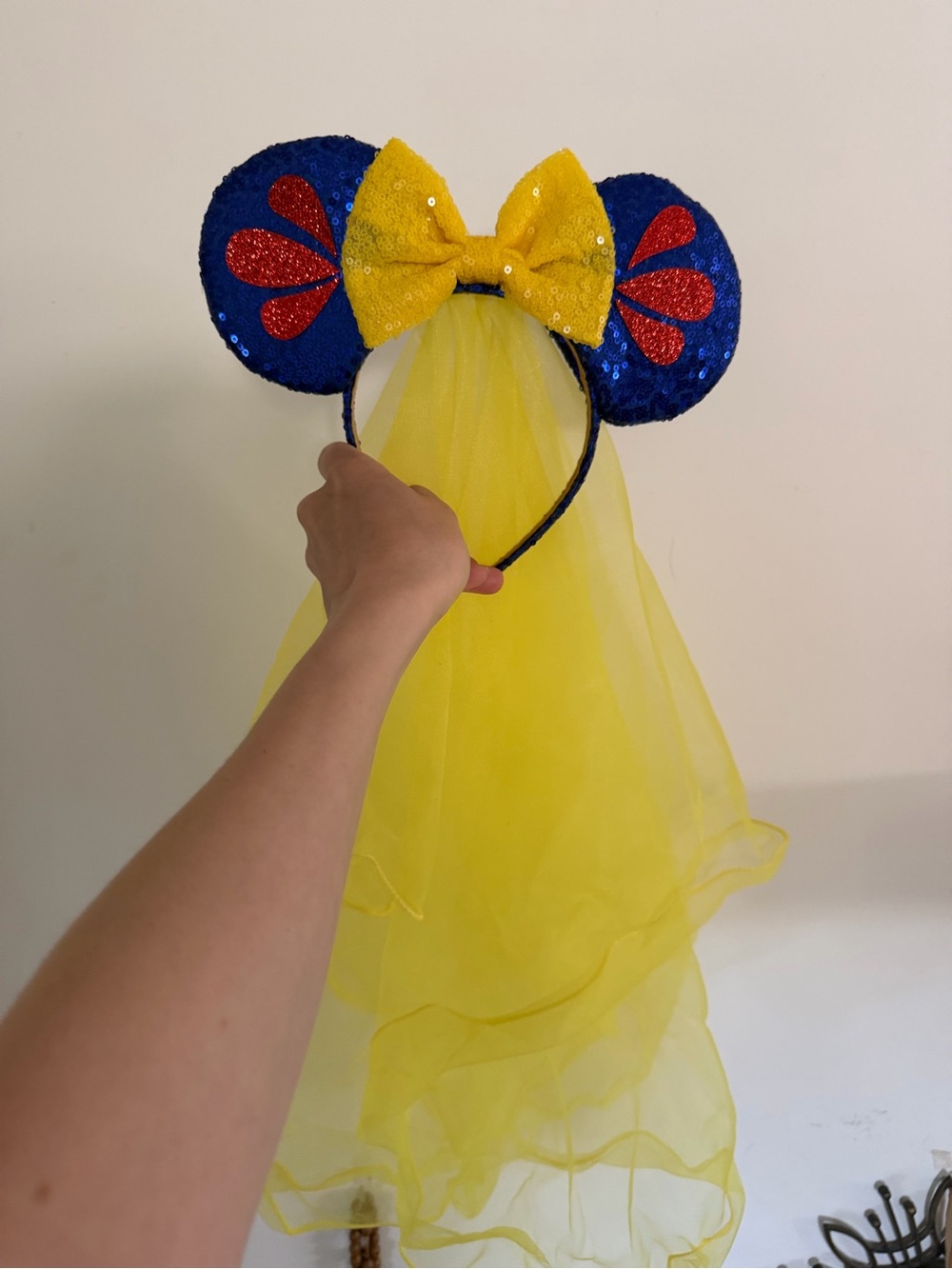 Disney ears with veil